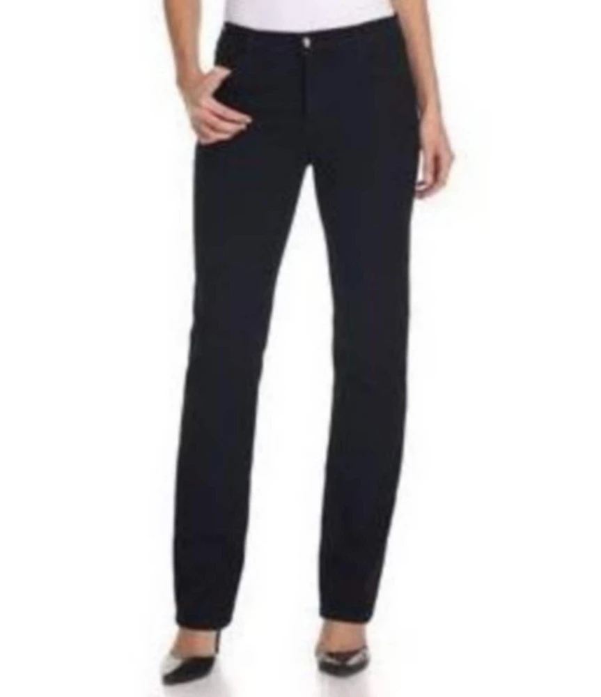 NYDJ Petite Size Marilyn Straight Leg Rigid Waist High Rise Jeans