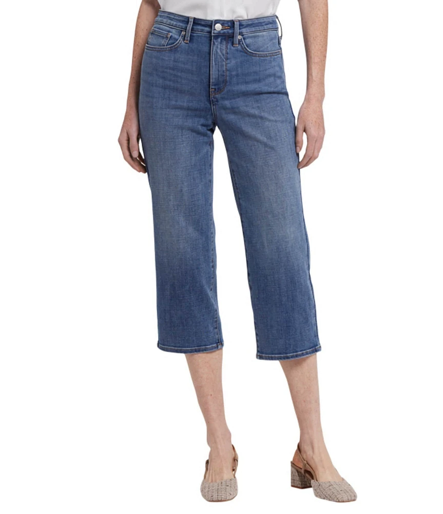NYDJ Petite Size Joni Lift Tuck® Technology High-Rise Relaxed Capri Jeans