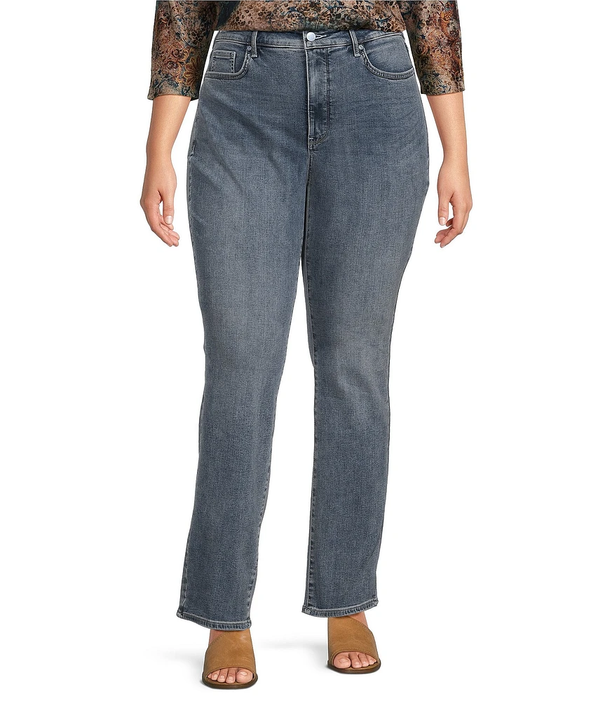 NYDJ Plus Size Marilyn Straight Leg High Rise Jeans