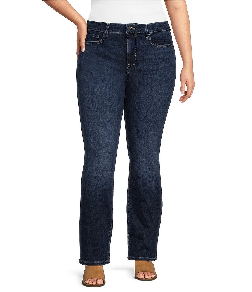 NYDJ Plus Size Stretch Denim Marilyn Straight Leg Jeans