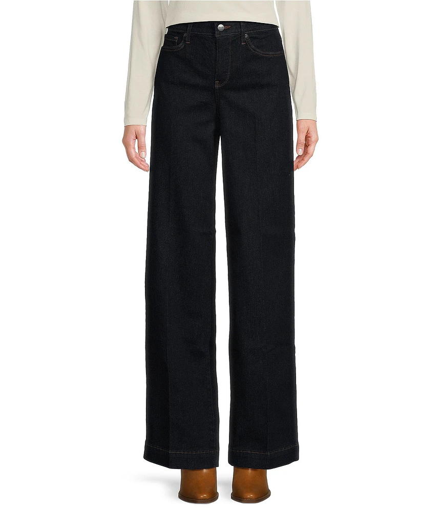 NYDJ Teresa Lift Tuck® Stretch Denim Wide Leg High Rise Jeans