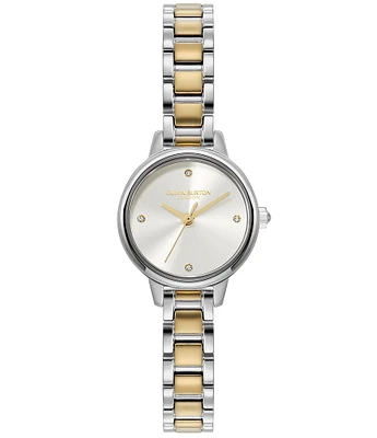 Olivia Burton Women's Mini Quartz Analog Two Tone Stainless Steel Bracelet Watch