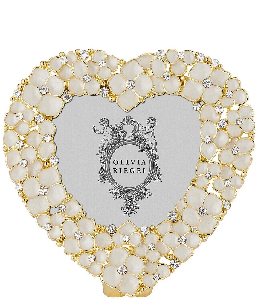 Olivia Riegel Dogwood Blossoms Crystal Heart Frame