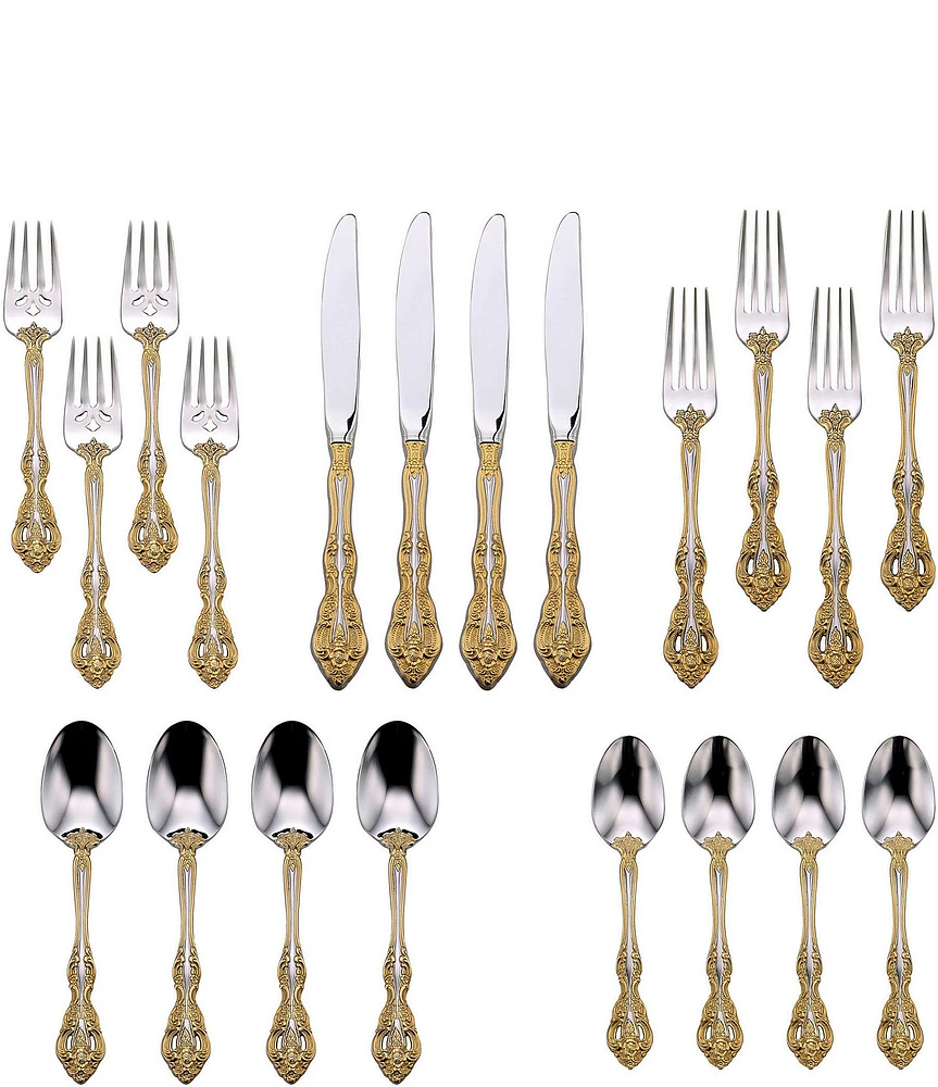 Oneida Golden Michelangelo 20-Piece Stainless Steel Flatware Set