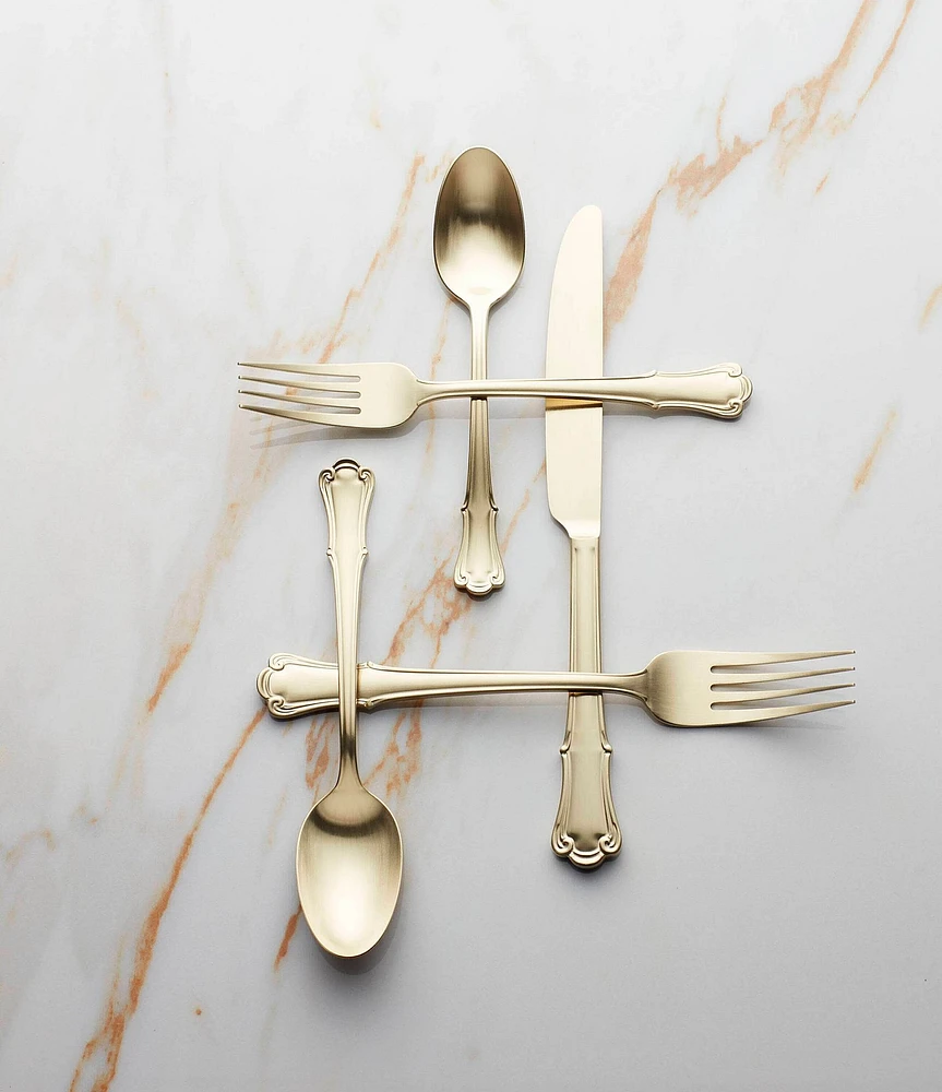 Oneida James Street Satin Champagne 20 Piece Flatware Set