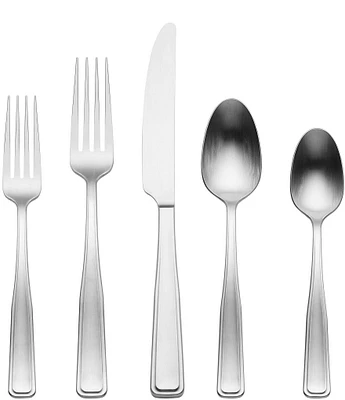 Oneida Reid Vintage Satin 20 Piece Flatware Set