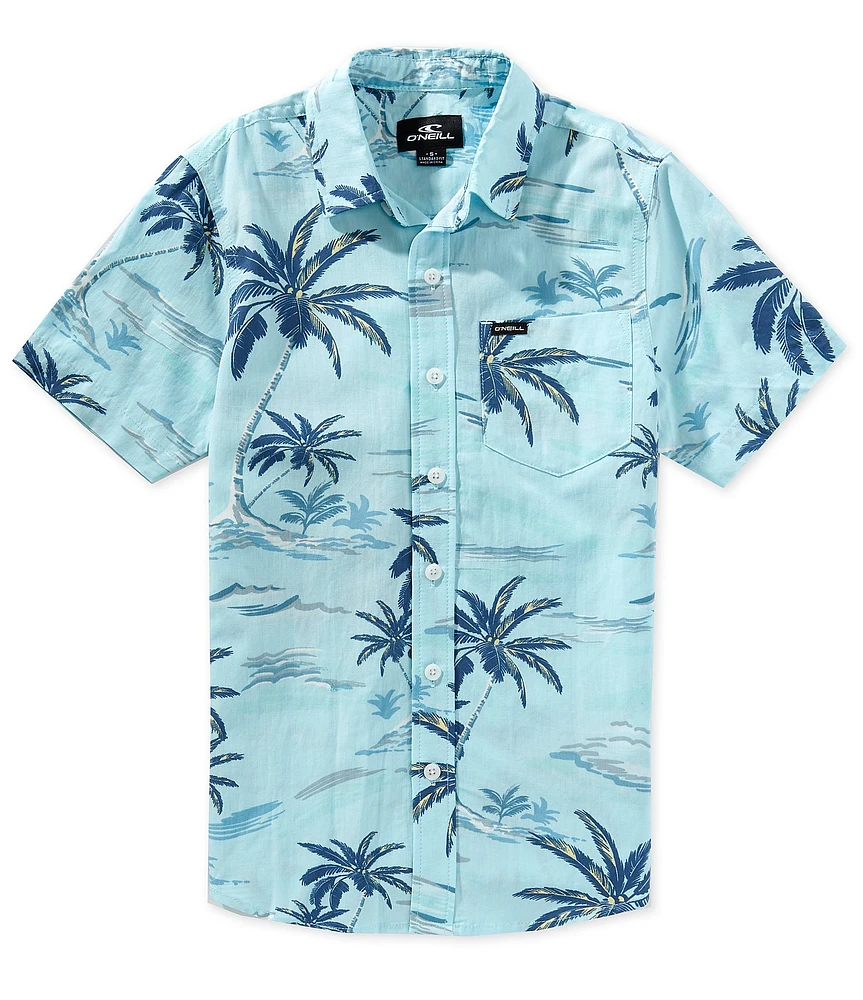 O'Neill Big Boys 8-20 Short Sleeve Beach Oasis Eco Graphic Printed Shirt