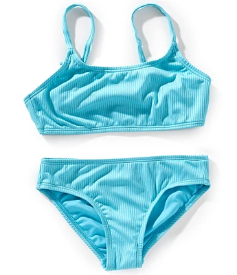 O'Neill Big Girls Dawnbreak Tie Back Bralette And Bikini Swimsuit Set