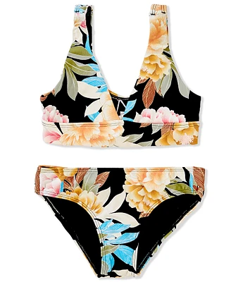 O'Neill Big Girls Mikah Floral 2-Piece Swimsuit