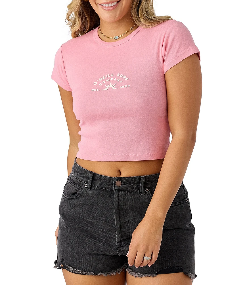 O'Neill Sun Rays Short Sleeve Crop Baby T-Shirt