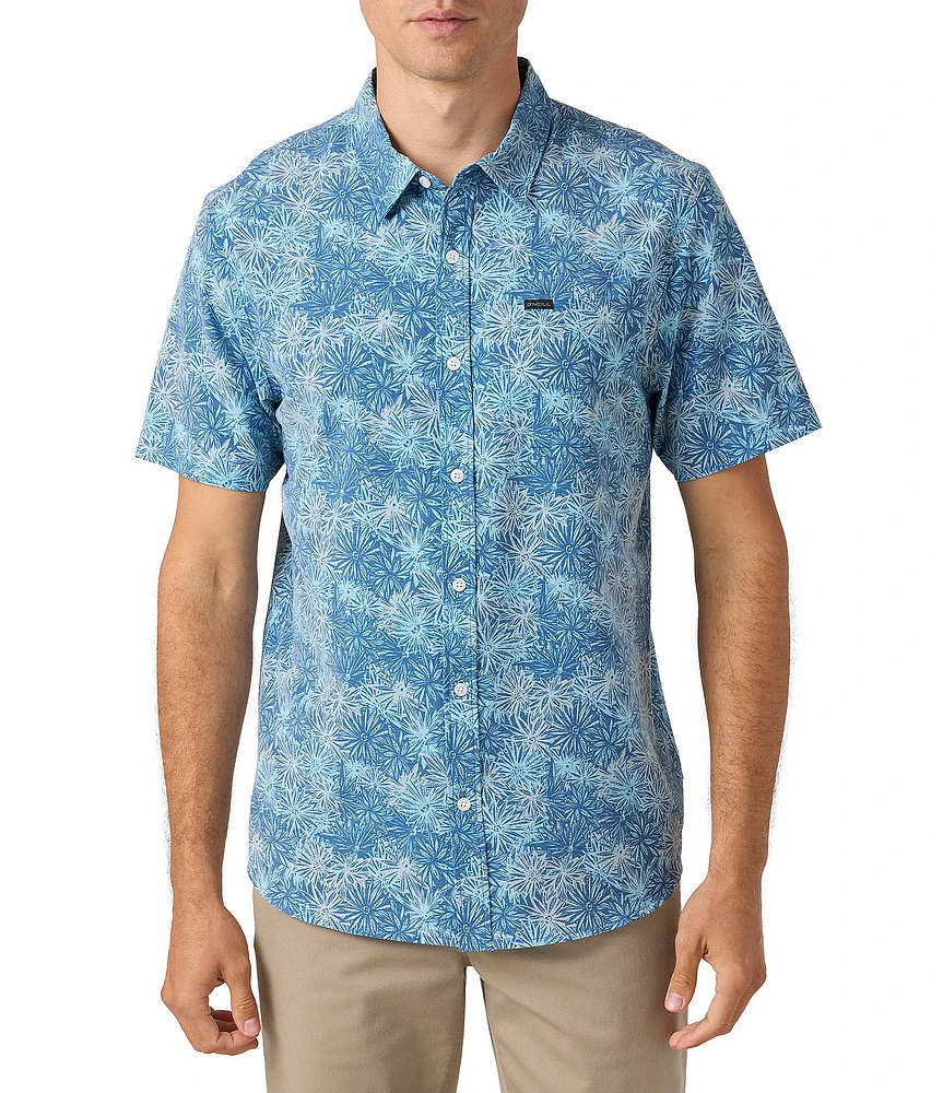 O'Neill TRVLR UPF Traverse Relaxed Fit Short Sleeve Printed Woven Shirt