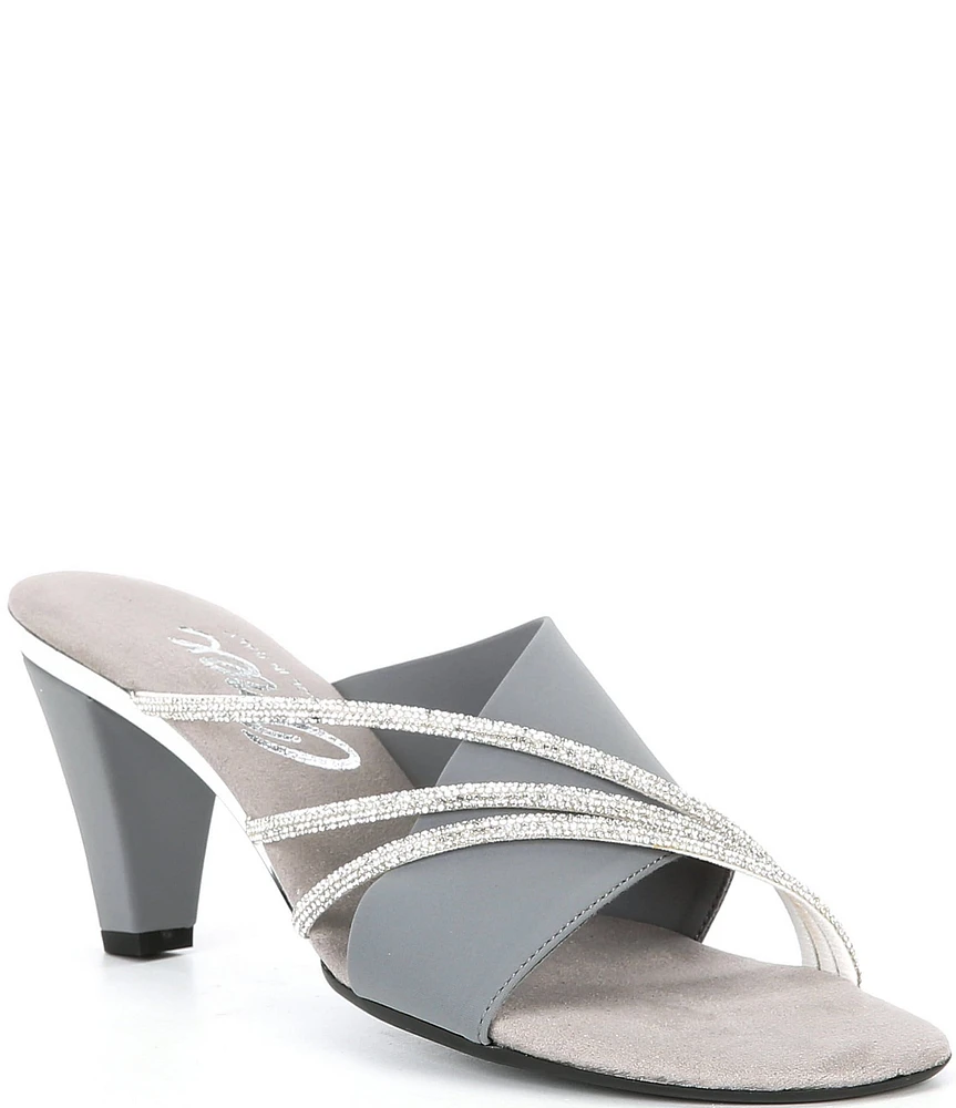 Onex Havana Rhinestone Embellished Slide Sandals