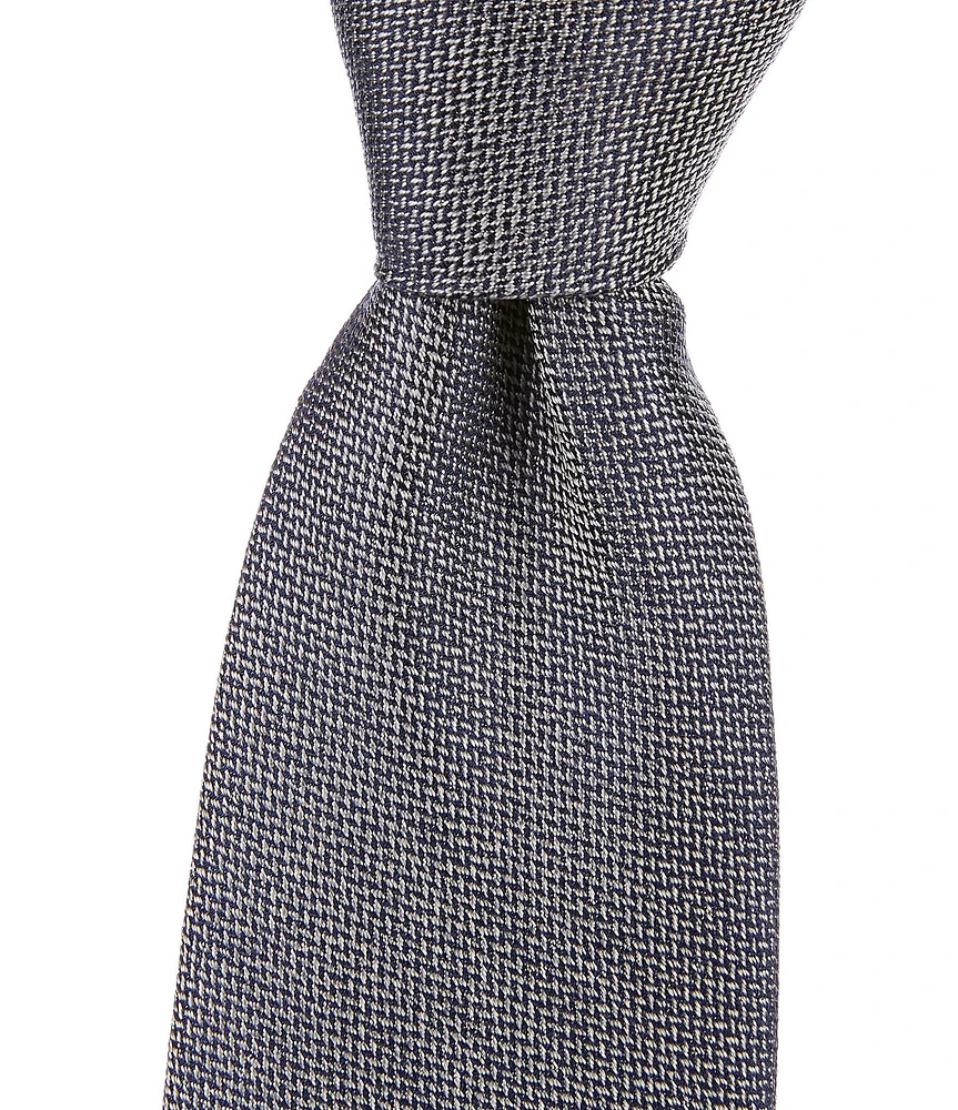 Original Penguin Micro Houndstooth 2 1/2#double; Woven Silk Tie