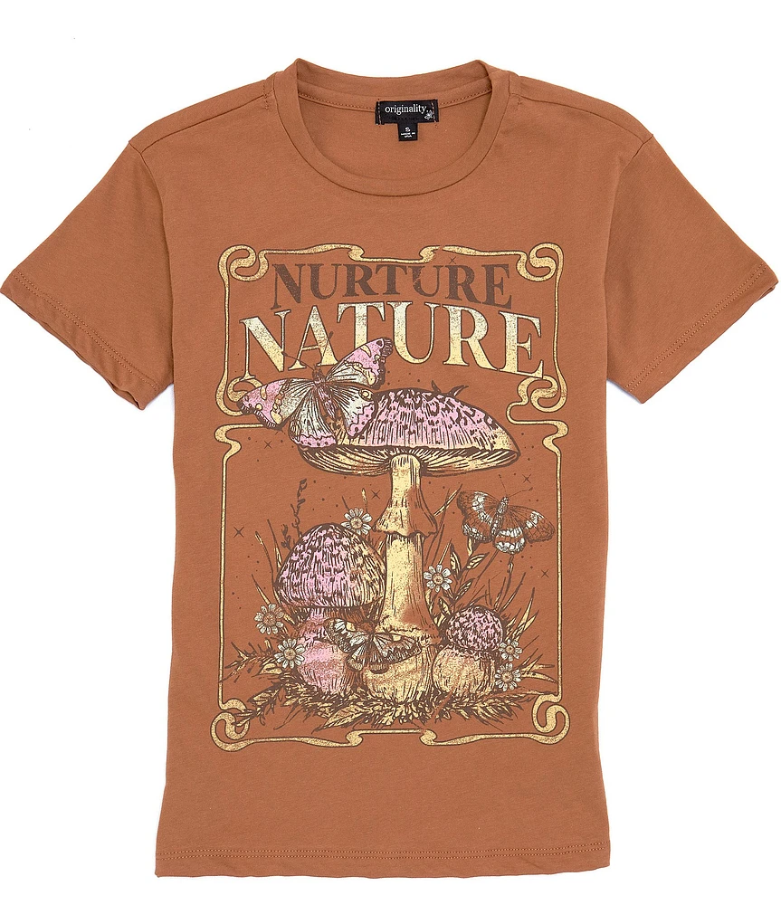 Originality Big Girls Short-Sleeve Nuture Nature Graphic T-Shirt