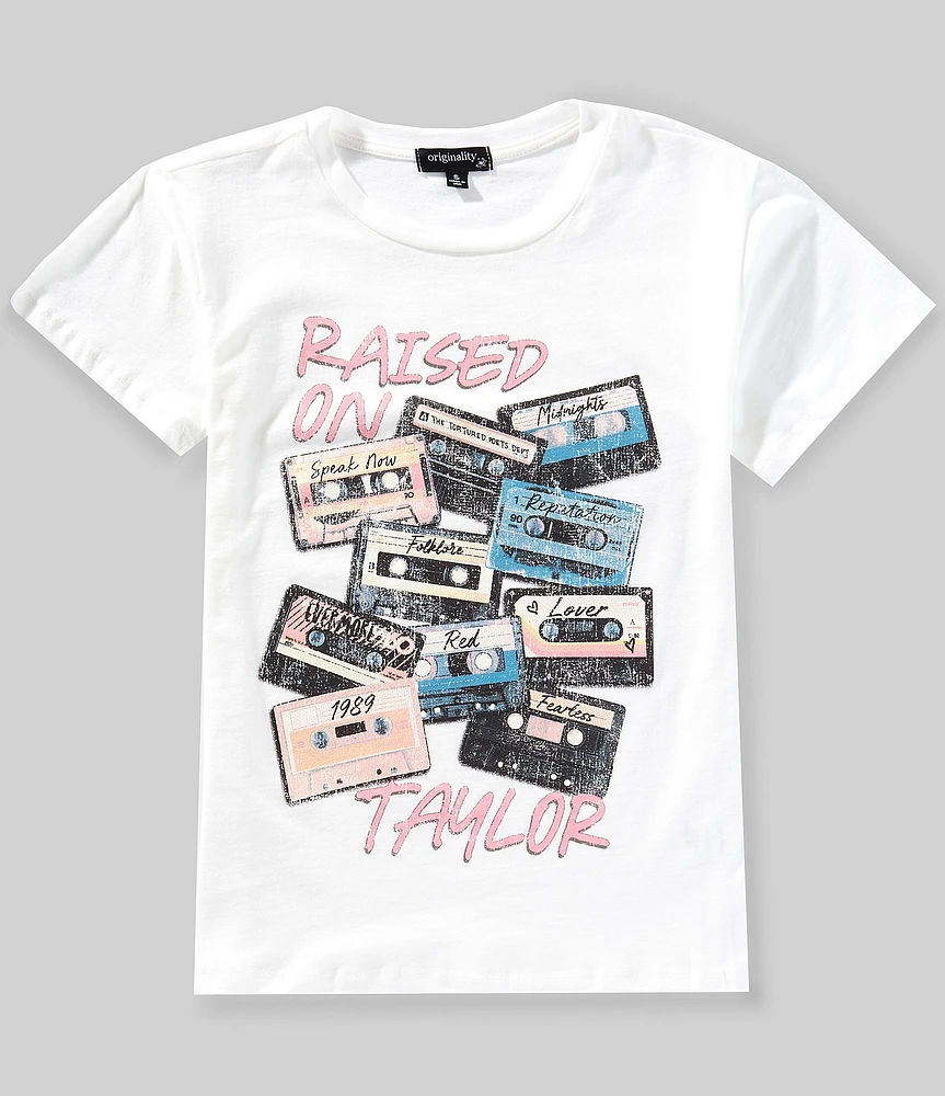Originality Big Girls Short Sleeve Raised On Taylor Graphic T-Shirt