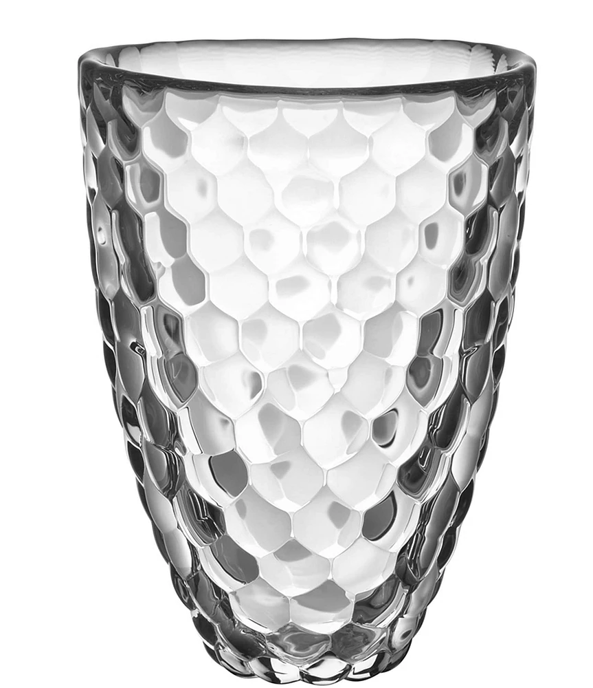 Orrefors Raspberry Crystal Vase