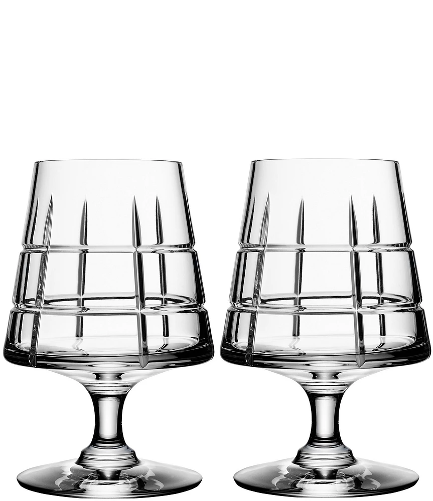 Orrefors Street Crystal Cognac Glass, Set of 2