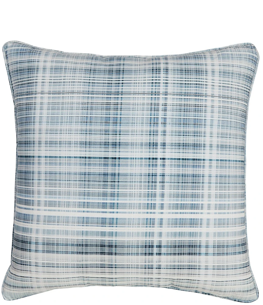 Oscar/Oliver Pascal Mini-Plaid 20#double; Square Decorative Throw Pillow