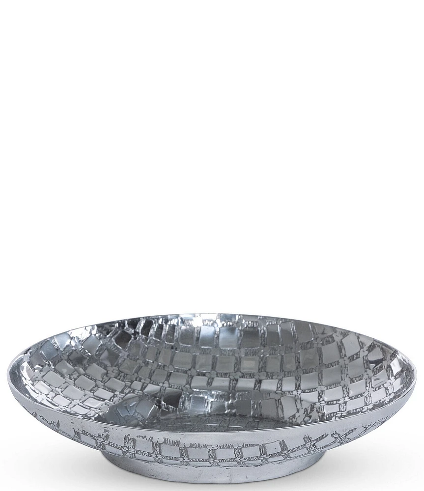 Park Hill Crocodile Pattern Pewter Decorative Bowl