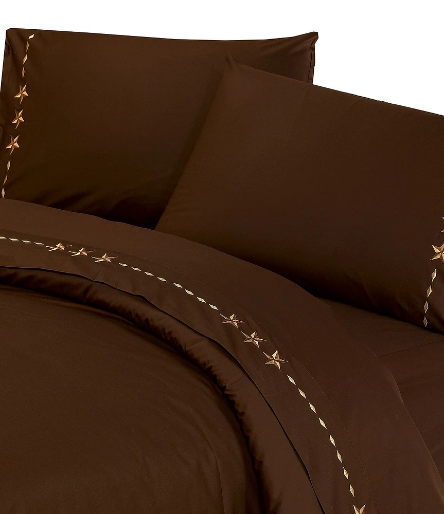 HiEnd Accents x Paseo Road 350-Thread Count Embroidered Star Sheet Set