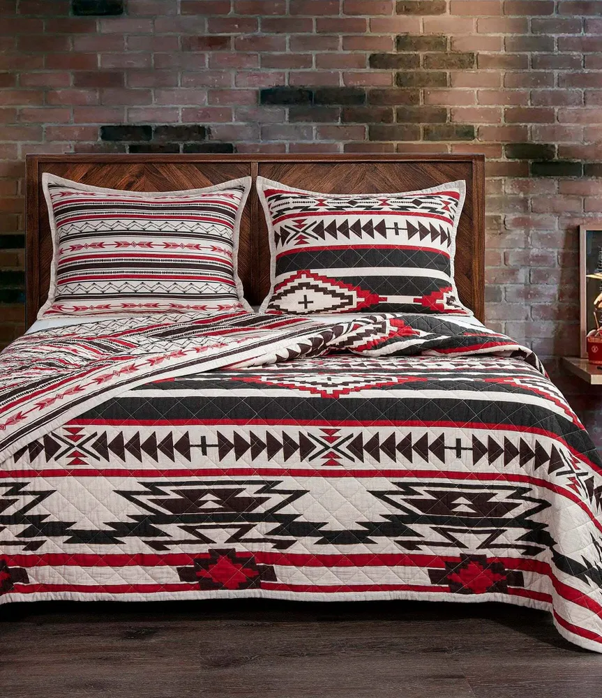 HiEnd Accents x Paseo Road Cortez Geometric Print Reversible Quilt Mini Set
