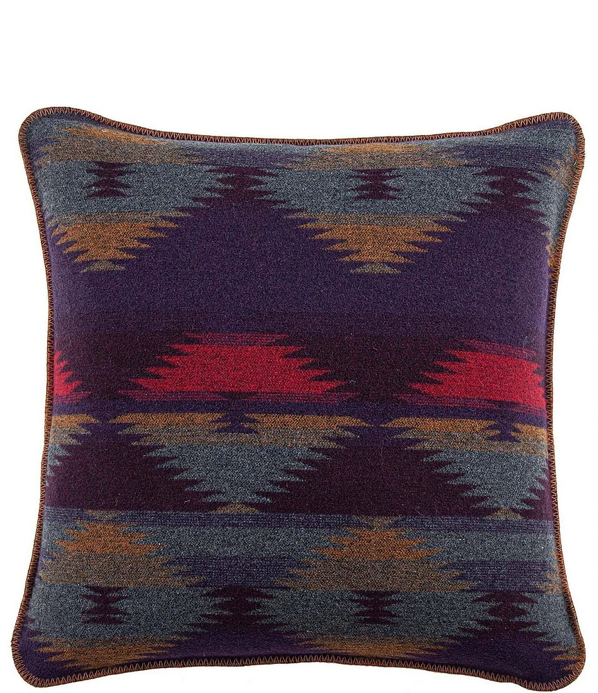 HiEnd Accents x Paseo Road Gila Geometric Print Wool Blend Square Pillow