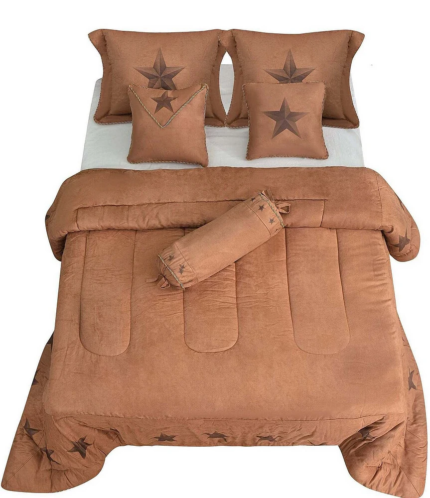HiEnd Accents x Paseo Road Luxury Star Comforter & Sham Bonus Set