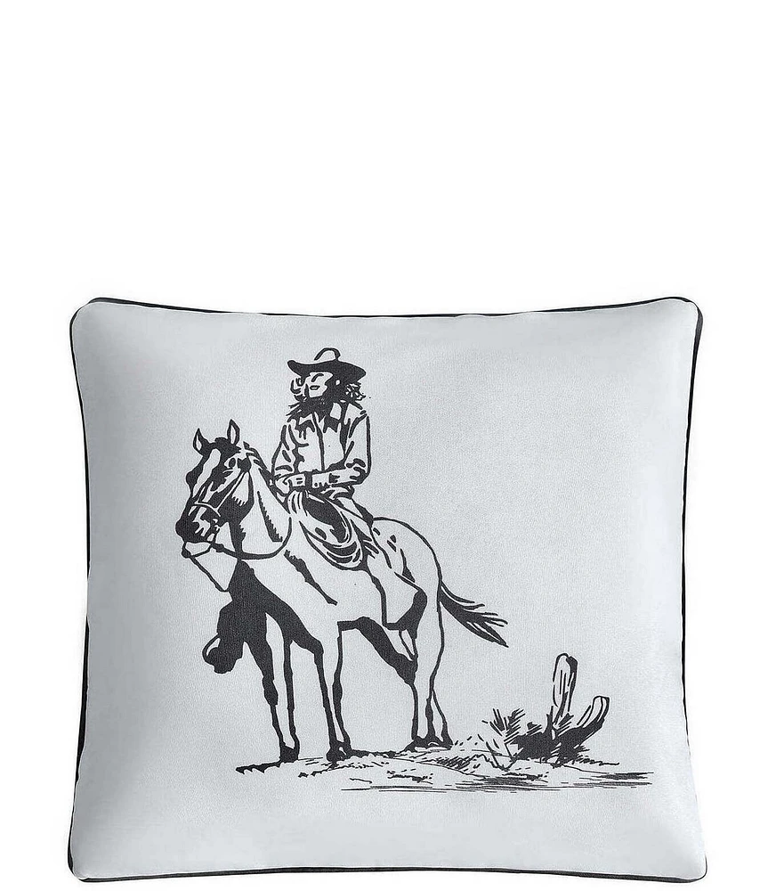 HiEnd Accents x Paseo Road Ranch Life Western Cowgirl Indoor/Outdoor Square Pillow