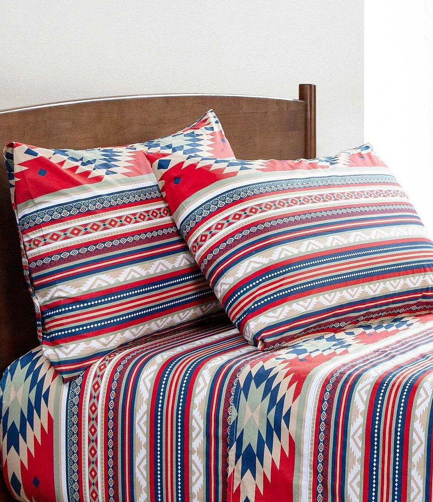 HiEnd Accents x Paseo Road Southwestern Geometric Pattern Del Sol Sheet Set
