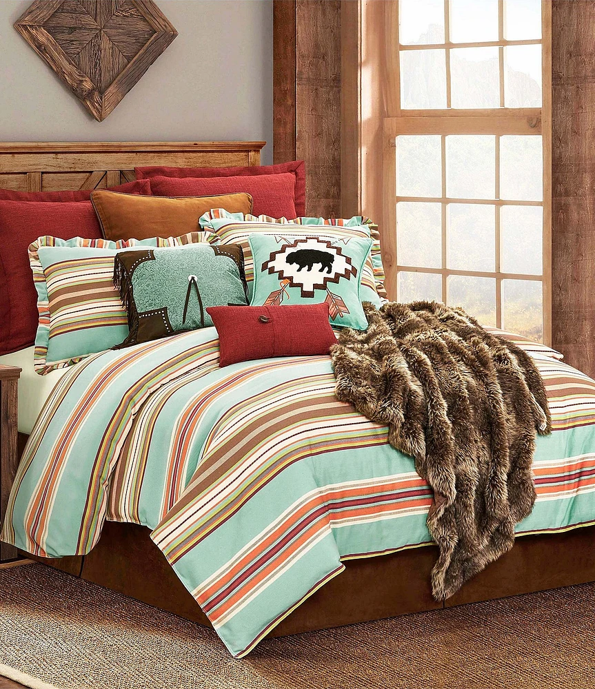 Paseo Road by HiEnd Accents Southwestern Serape Striped Duvet Cover