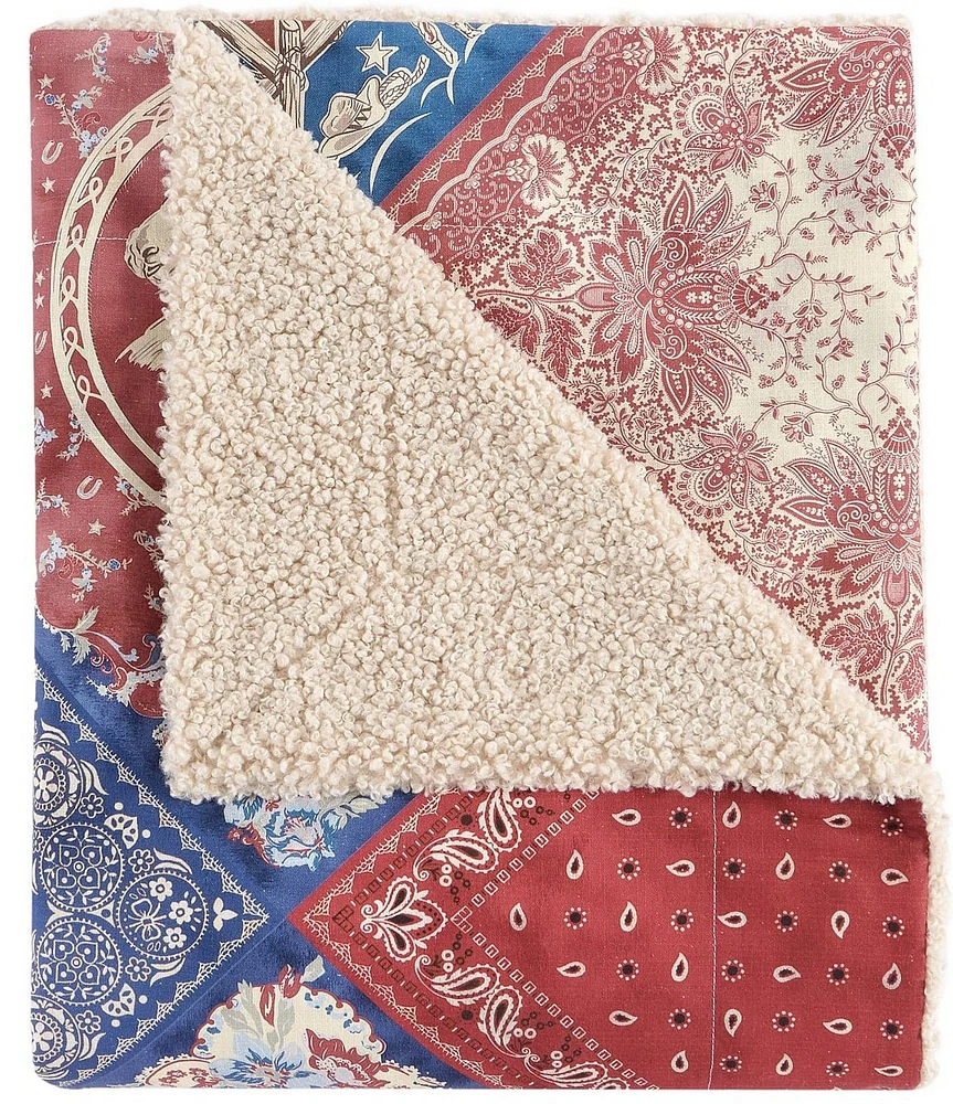 HiEnd Accents x Paseo Road Tasha Polizzi Collection Patchwork Bandana Throw Blanket
