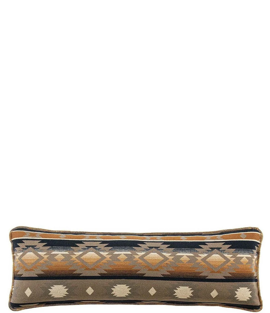 HiEnd Accents x Paseo Road Western Geometric Print Taos Wool Blend Lumbar Pillow