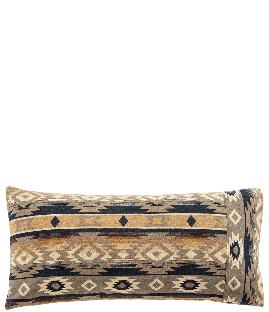 HiEnd Accents x Paseo Road Western Print Taos Wool Blend Self Cuff Pillowcase
