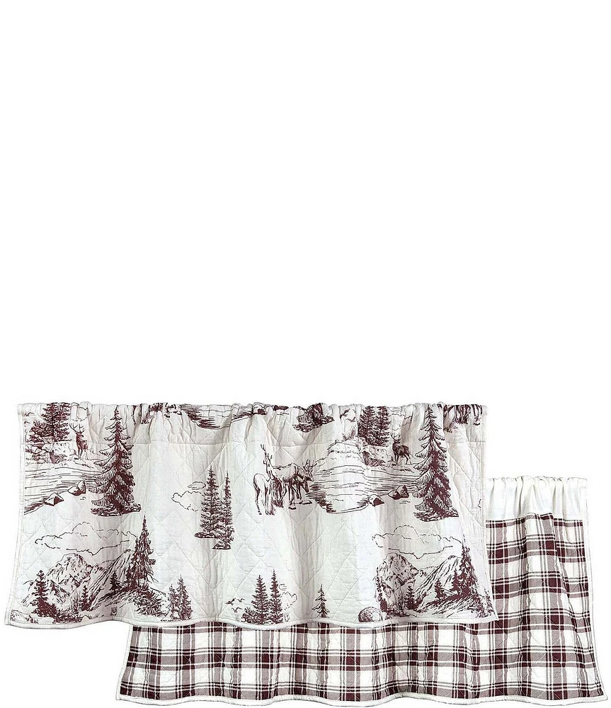 HiEnd Accents x Paseo Road White Pine Quilted Window Valance