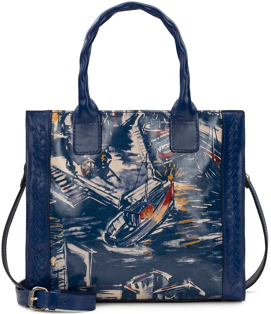 Patricia Nash Curry Harbor Nights Contrast Trim Tote Bag