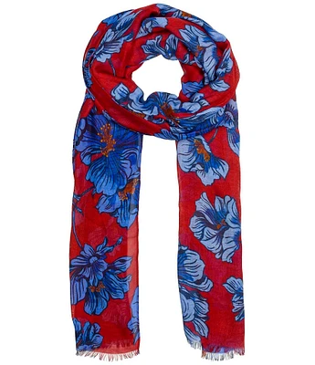 Patricia Nash Grecian Rose Print Sheer Scarf
