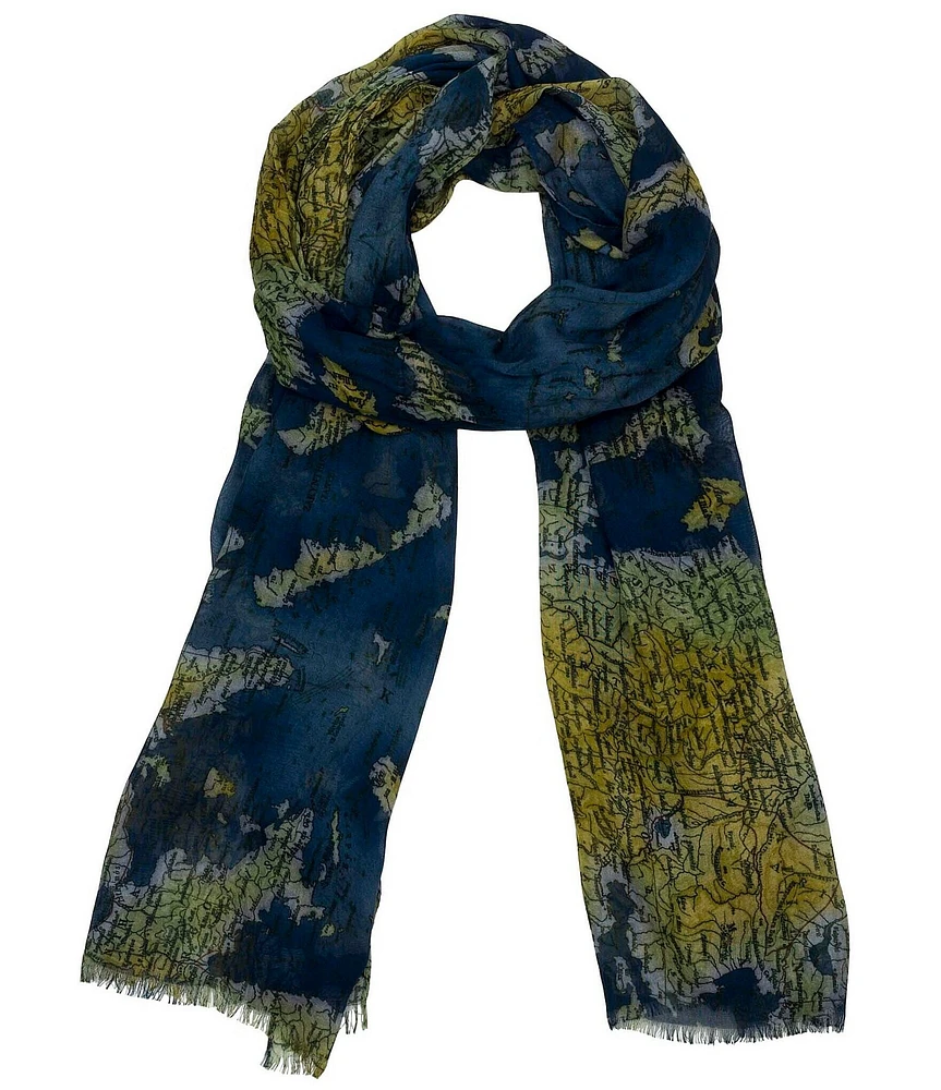 Patricia Nash Greek Map Oblong Scarf