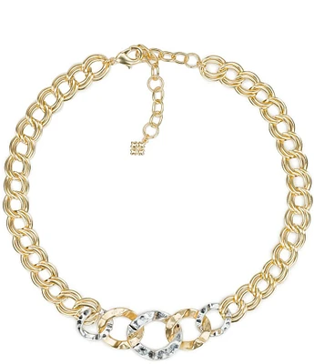 Patricia Nash Hammered Link Chain Necklace