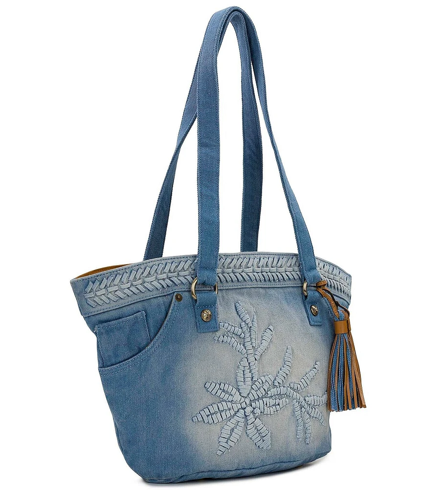 Patricia Nash Marconia Denim Tote Bag