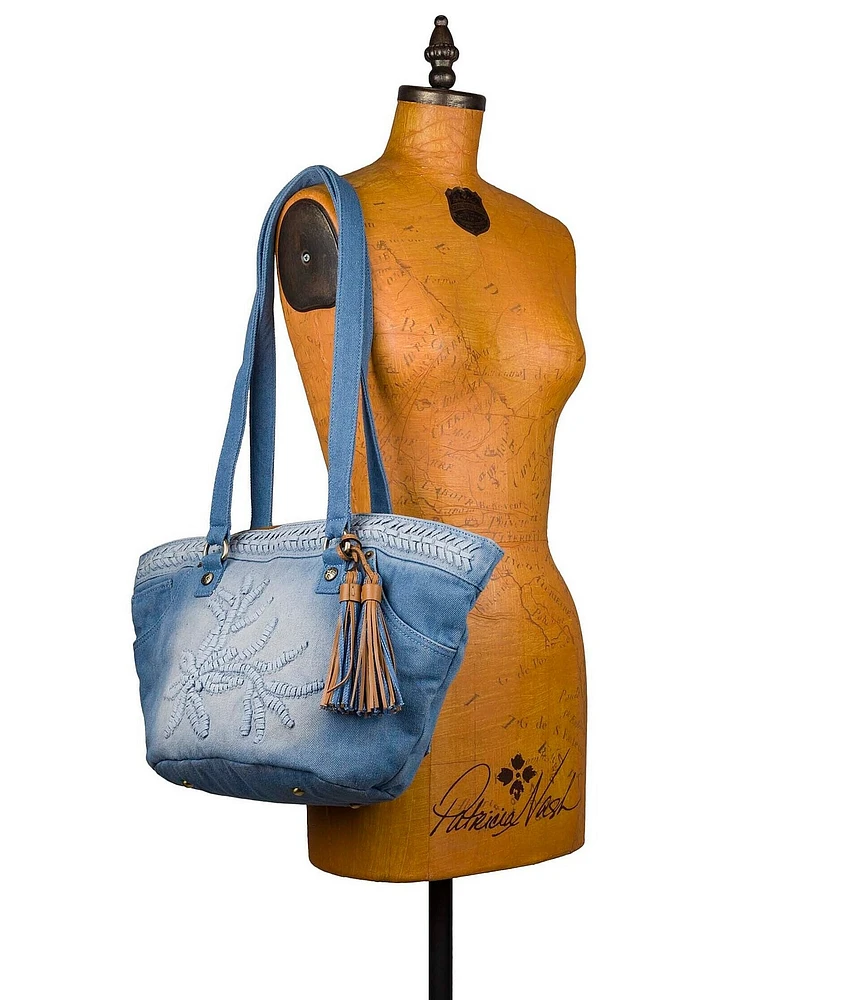 Patricia Nash Marconia Denim Tote Bag