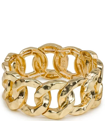 Patricia Nash Hammered Chain Link Stretch Bracelet