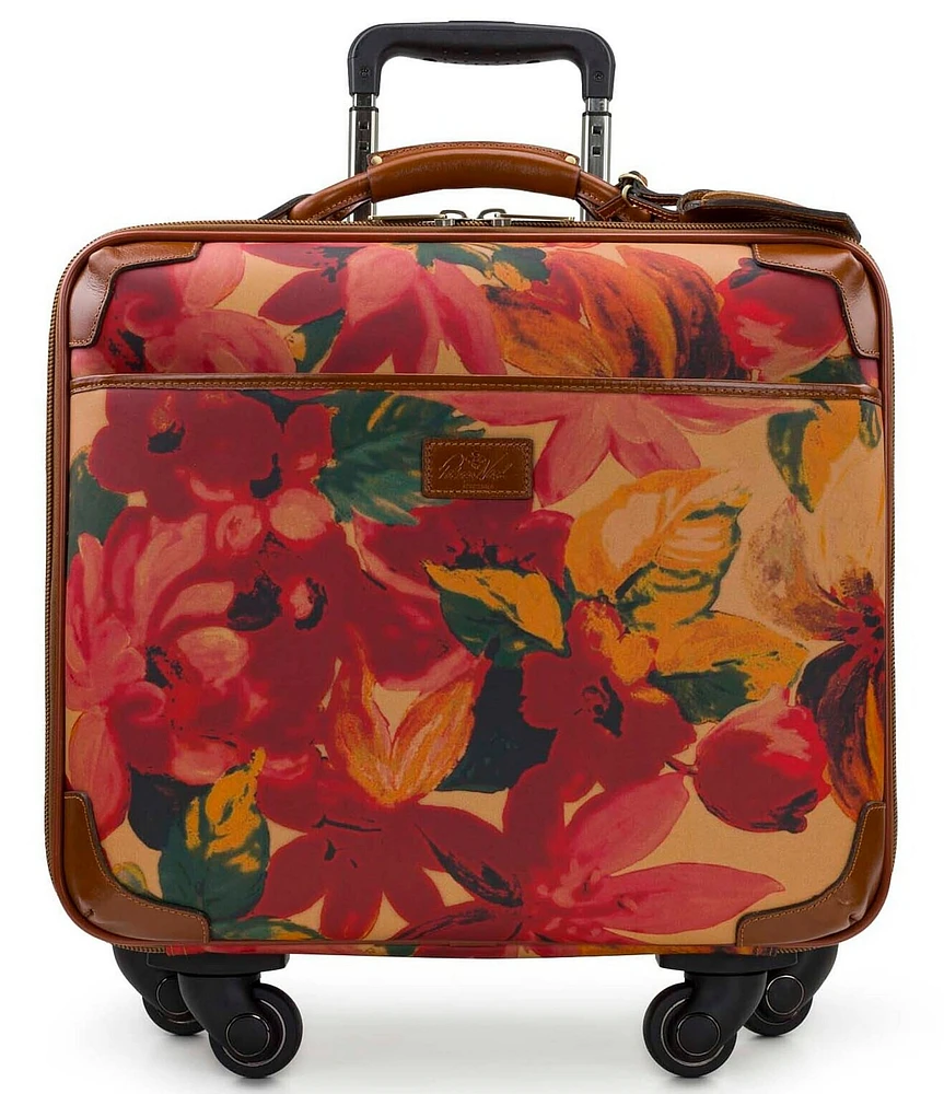 Patricia Nash Velino Spring Multi Patina Coated Linen Canvas Trolley