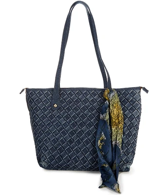 Patricia Nash Viotti Denim Tote Bag