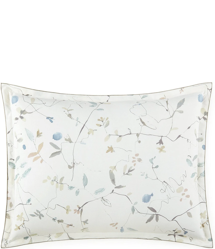 Peacock Alley Avery Percale Botanical Euro Sham