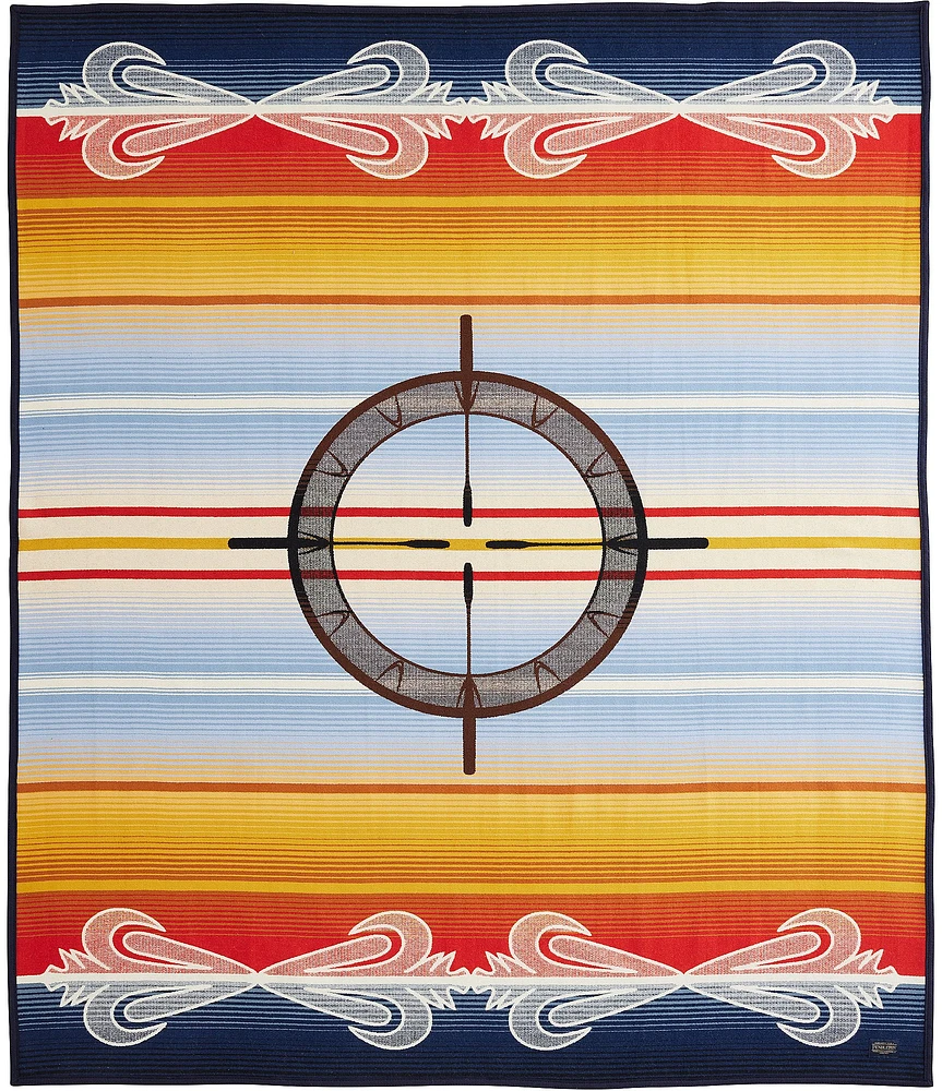 Pendleton American Indian College Fund Drum Keepers Throw Blanket
