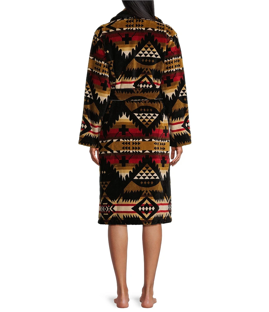 Pendleton Nehalem Cotton Terry Velour Cozy Long Robe