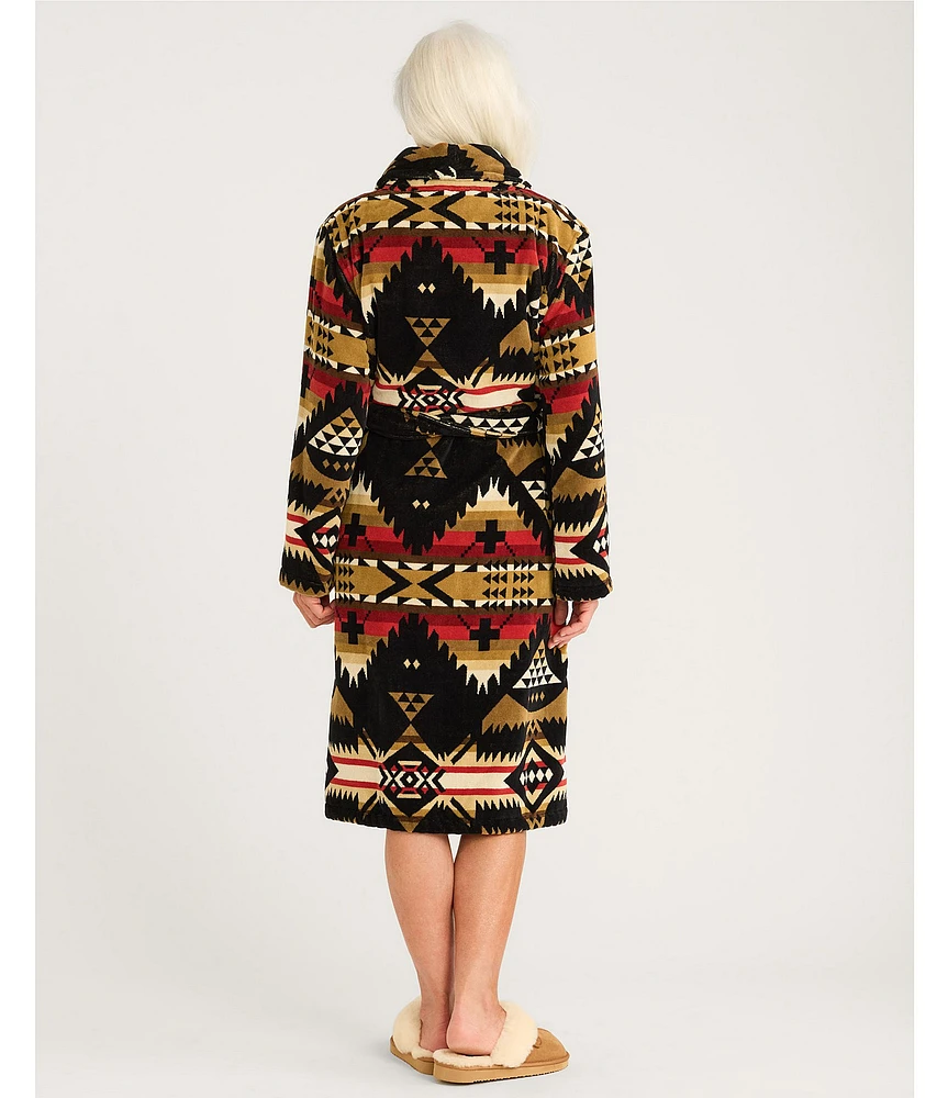 Pendleton Nehalem Cotton Terry Velour Cozy Long Robe