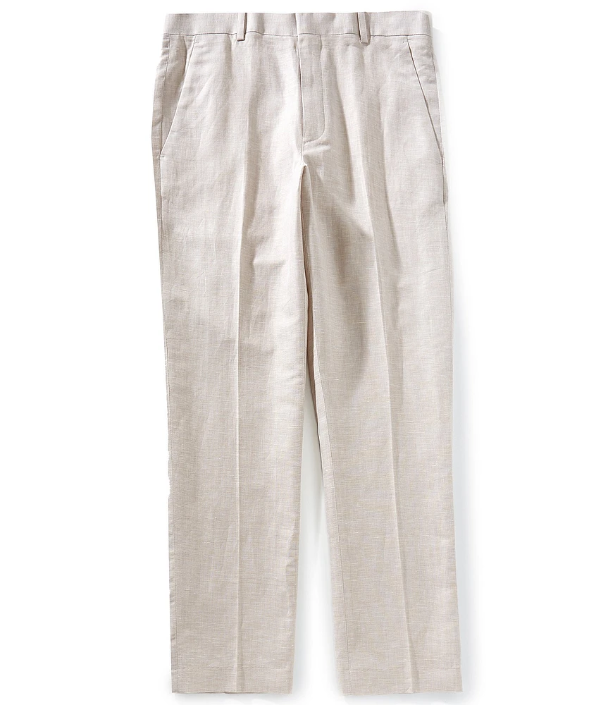 Perry Ellis Flat Front Herringbone Suit Separates Linen Blend Pants