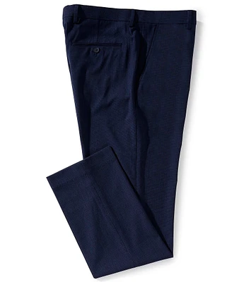 Perry Ellis Mini Check Flat Front Dress Pants