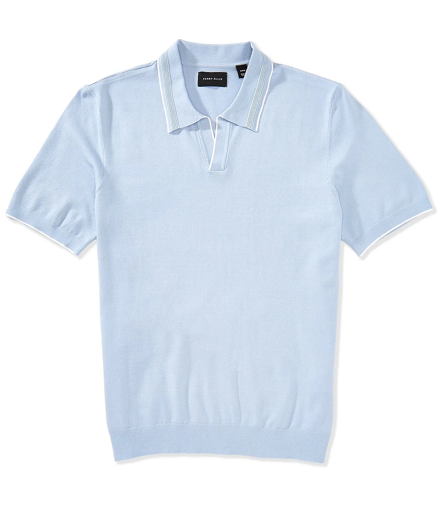 Perry Ellis Tipping Short Sleeve Polo Shirt